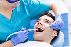 man at dentist