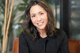 Portrait of smiling, mature woman with nice teeth