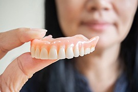 Removable dentures have their own special care instructions