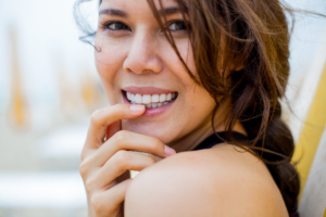 woman with healthy teeth