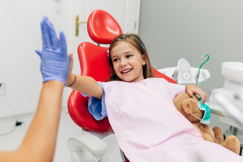 Child at children’s dentist in Corpus Christi