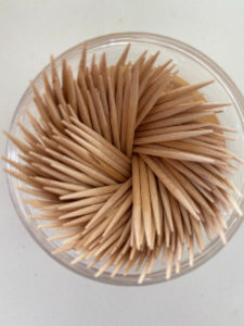 Container of toothpicks